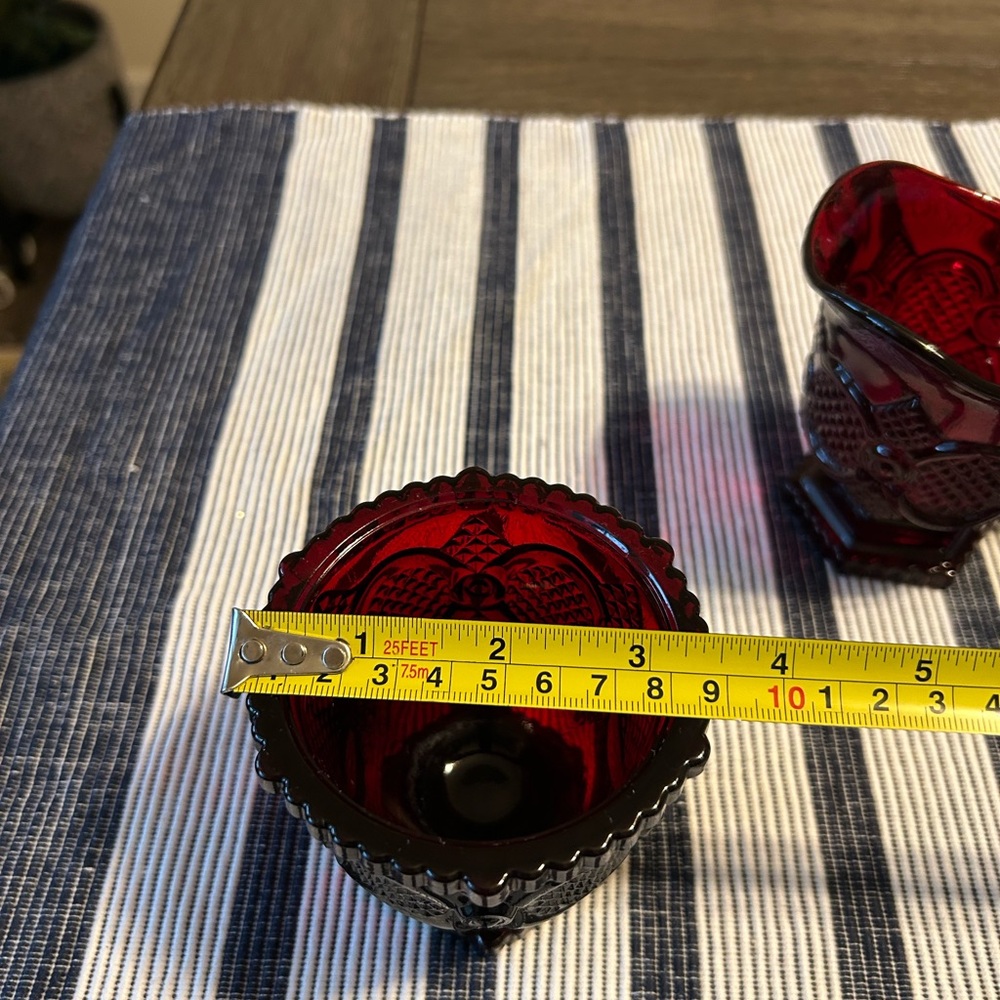 Avon Cape Cod Red Ruby Collection Set - Picture 3 of 7